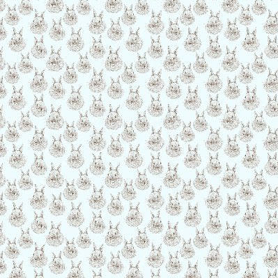Modern roller blind con diseño de conejos