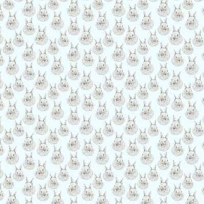Modern roller blind con diseño de conejos