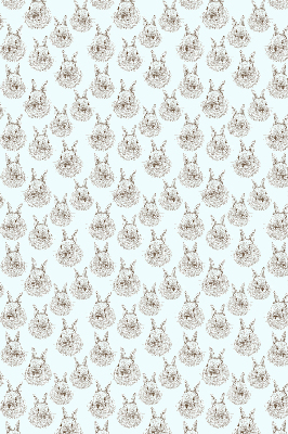 Modern roller blind con diseño de conejos