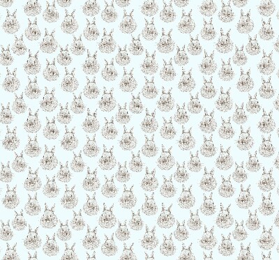 Modern roller blind con diseño de conejos