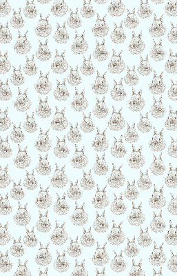 Modern roller blind con diseño de conejos