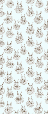 Modern roller blind con diseño de conejos