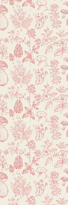 Modern roller blind con diseño de hongos dibujados