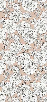 Estor enrollable con estampado de flores