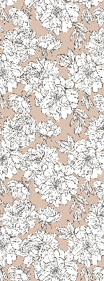 Estor enrollable con estampado de flores