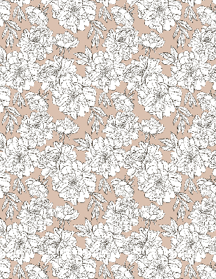 Estor enrollable con estampado de flores