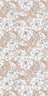 Estor enrollable con estampado de flores