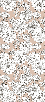 Estor enrollable con estampado de flores