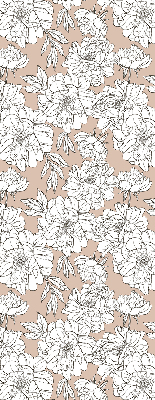 Estor enrollable con estampado de flores