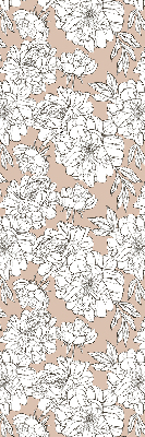 Estor enrollable con estampado de flores