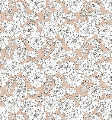 Estor enrollable con estampado de flores