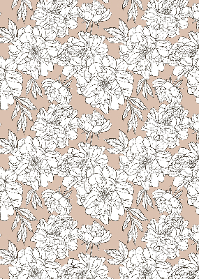 Estor enrollable con estampado de flores