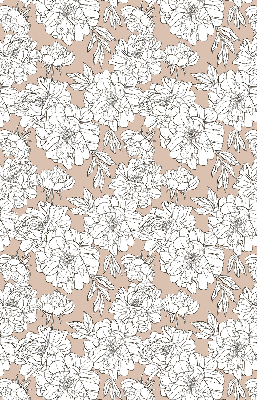 Estor enrollable con estampado de flores