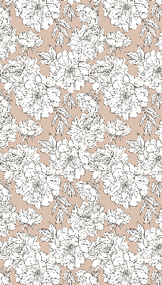Estor enrollable con estampado de flores