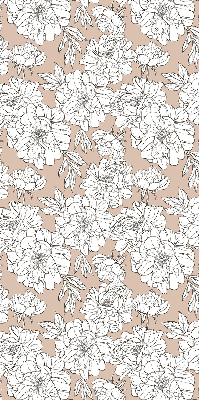 Estor enrollable con estampado de flores