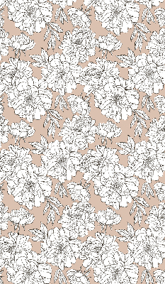 Estor enrollable con estampado de flores