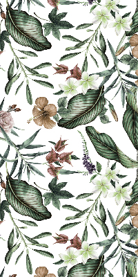 Modern roller blind con diseño de naturaleza exótica