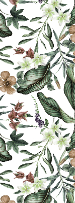 Modern roller blind con diseño de naturaleza exótica