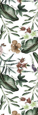 Modern roller blind con diseño de naturaleza exótica