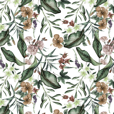 Modern roller blind con diseño de naturaleza exótica