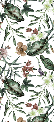 Modern roller blind con diseño de naturaleza exótica
