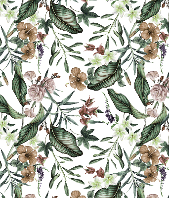 Modern roller blind con diseño de naturaleza exótica
