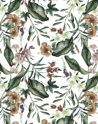 Modern roller blind con diseño de naturaleza exótica