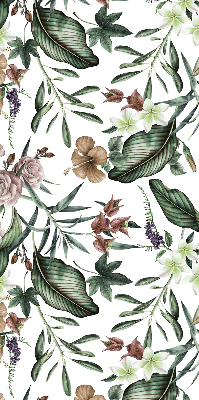 Modern roller blind con diseño de naturaleza exótica