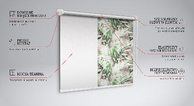 Estor enrollable para ventana con lamas de acabado brillante
