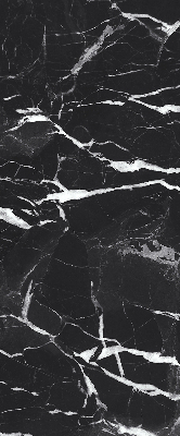 Estor enrollable con diseño de mármol negro