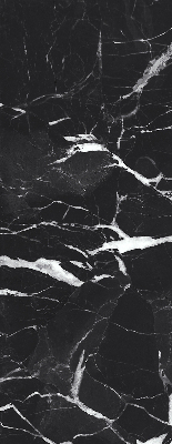 Estor enrollable con diseño de mármol negro