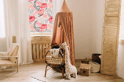 Modern roller blind en color amapola