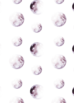 Modern roller blind con diseño de planetas grises