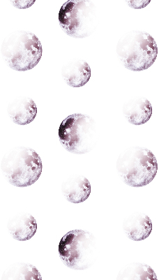 Modern roller blind con diseño de planetas grises