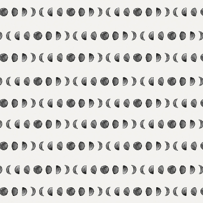 Estor enrollable para ventana con diseño de fases lunares