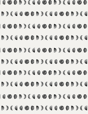 Estor enrollable para ventana con diseño de fases lunares