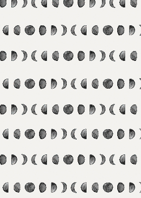 Estor enrollable para ventana con diseño de fases lunares
