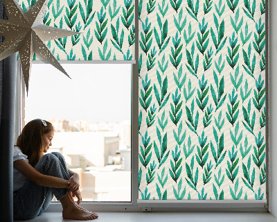 Modern roller blind con diseño de plantas