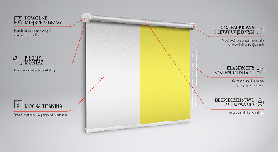 Modern roller blind en color amarillo