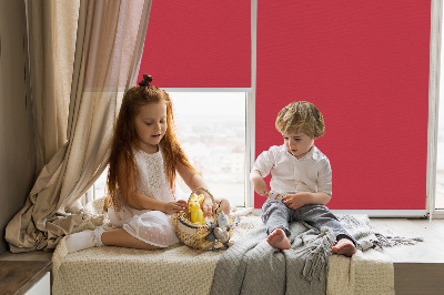 Modern roller blind en color rojo
