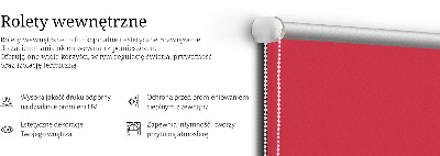 Modern roller blind en color rojo