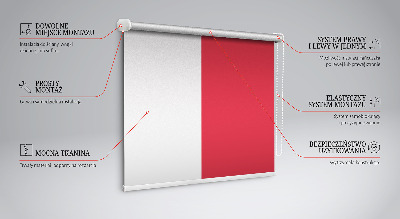 Modern roller blind en color rojo