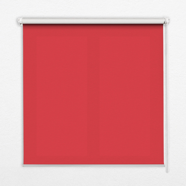 Estor enrollable para ventana en color rojo