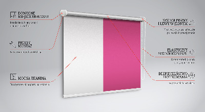 Modern roller blind en color rosa