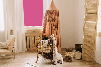 Modern roller blind en color rosa