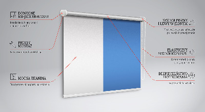 Modern roller blind en color azul