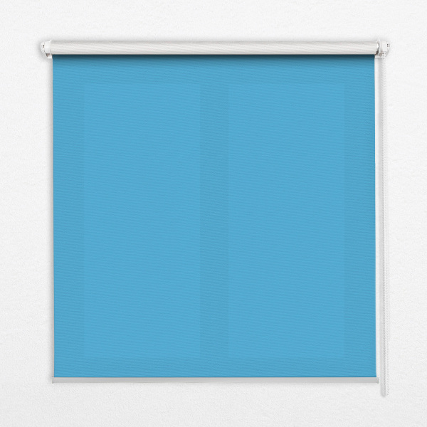 Estor enrollable para ventana en color azul
