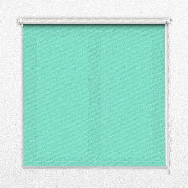 Modern roller blind en color turquesa