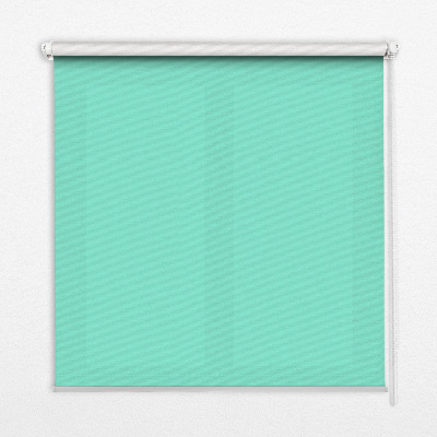 Modern roller blind en color turquesa