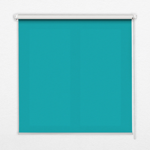 Estor enrollable en color turquesa